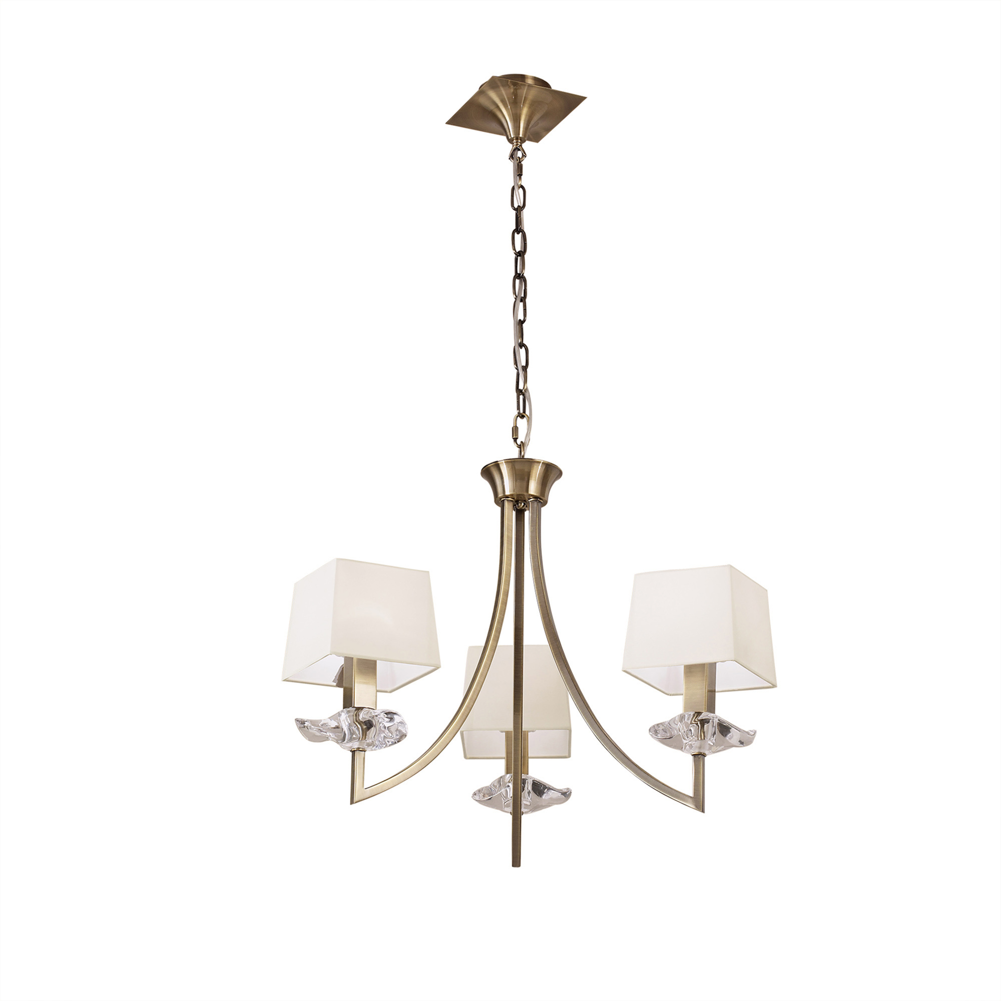 Akira Antique Brass-Cream Ceiling Lights Mantra Multi Arm Fittings Akira Antique Brass-Cream Ceiling Lights Mantra Multi Arm Fittings